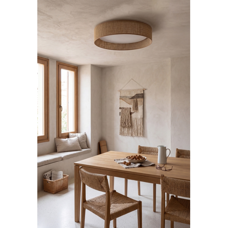 Brilagi - LED Stmívatelné stropní svítidlo VELVET SMARTIX STARS LED/36W/230V 3000-6000K pr. 55 cm béžová Wi-Fi Tuya Beacon + dálkové ovládání