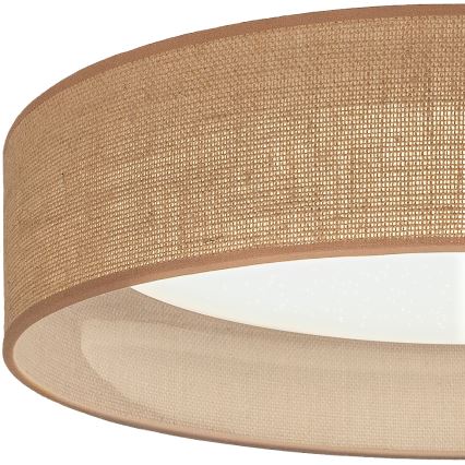 Brilagi - LED Stmívatelné stropní svítidlo VELVET SMARTIX STARS LED/36W/230V 3000-6000K pr. 55 cm béžová Wi-Fi Tuya Beacon + dálkové ovládání