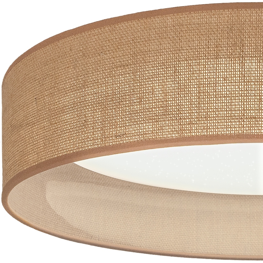 Brilagi - LED Stmívatelné stropní svítidlo VELVET SMARTIX STARS LED/36W/230V 3000-6000K pr. 55 cm béžová Wi-Fi Tuya Beacon + dálkové ovládání