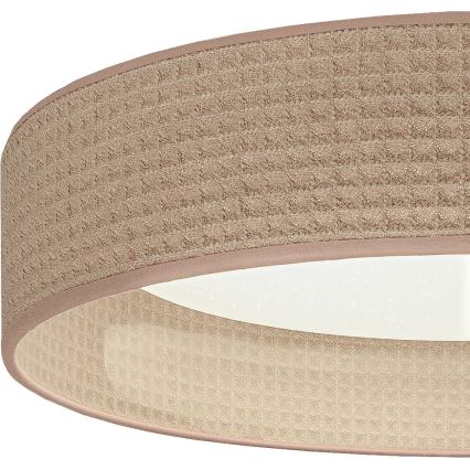Brilagi - LED Stmívatelné stropní svítidlo VELVET SMARTIX STARS LED/36W/230V 3000-6000K pr. 55 cm béžová Wi-Fi Tuya Beacon + dálkové ovládání