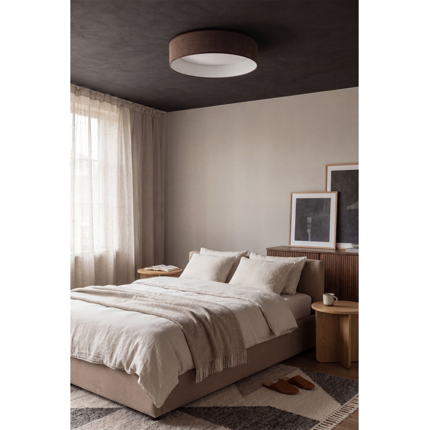 Brilagi - LED Stmívatelné stropní svítidlo VELVET SMARTIX STARS LED/36W/230V 3000-6000K pr. 55 cm hnědá Wi-Fi Tuya Beacon + dálkové ovládání
