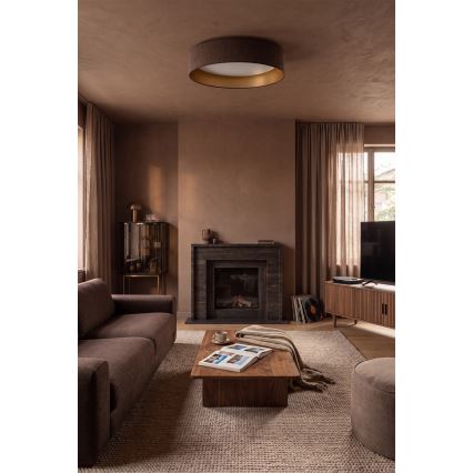 Brilagi - LED Stmívatelné stropní svítidlo VELVET SMARTIX STARS LED/36W/230V 3000-6000K pr. 55 cm hnědá/zlatá Wi-Fi Tuya Beacon + dálkové ovládání