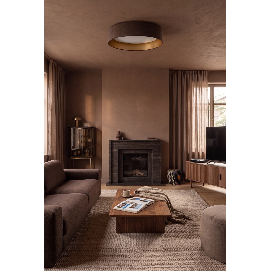 Brilagi - LED Stmívatelné stropní svítidlo VELVET SMARTIX STARS LED/36W/230V 3000-6000K pr. 55 cm hnědá/zlatá Wi-Fi Tuya Beacon + dálkové ovládání