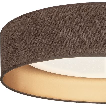 Brilagi - LED Stmívatelné stropní svítidlo VELVET SMARTIX STARS LED/36W/230V 3000-6000K pr. 55 cm hnědá/zlatá Wi-Fi Tuya Beacon + dálkové ovládání