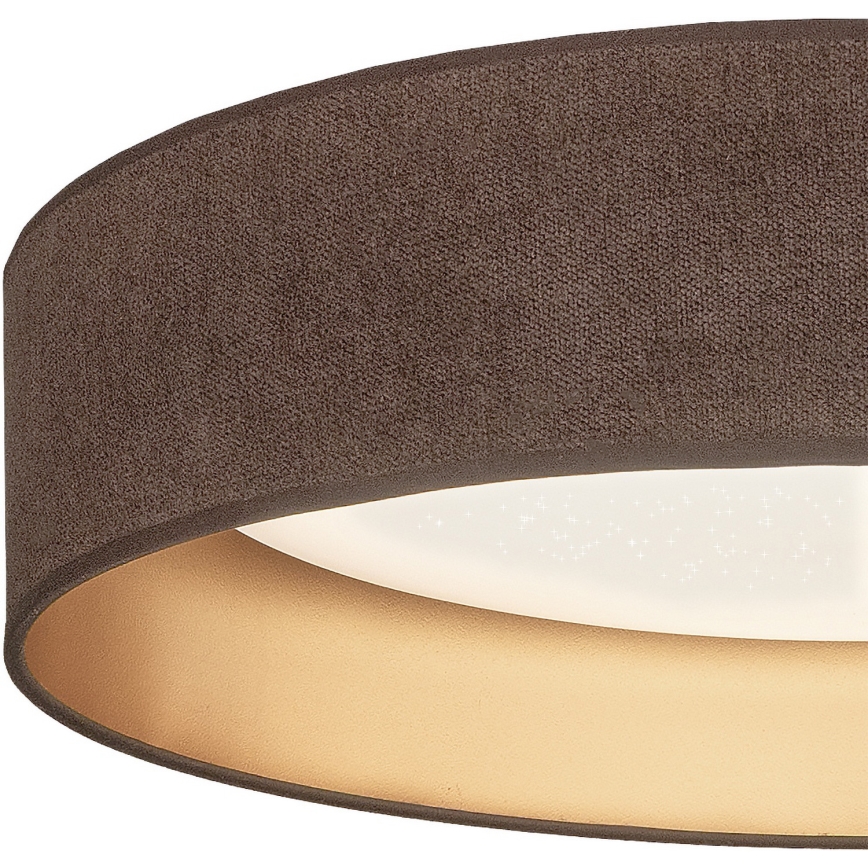 Brilagi - LED Stmívatelné stropní svítidlo VELVET SMARTIX STARS LED/36W/230V 3000-6000K pr. 55 cm hnědá/zlatá Wi-Fi Tuya Beacon + dálkové ovládání
