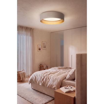 Brilagi - LED Stmívatelné stropní svítidlo VELVET SMARTIX STARS LED/36W/230V 3000-6000K pr. 55 cm krémová/zlatá Wi-Fi Tuya Beacon + dálkové ovládání