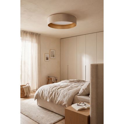 Brilagi - LED Stmívatelné stropní svítidlo VELVET SMARTIX STARS LED/36W/230V 3000-6000K pr. 55 cm krémová/zlatá Wi-Fi Tuya Beacon + dálkové ovládání