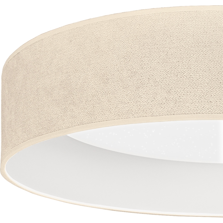 Brilagi - LED Stmívatelné stropní svítidlo VELVET SMARTIX STARS LED/36W/230V 3000-6000K pr. 55 cm krémová Wi-Fi Tuya Beacon + dálkové ovládání