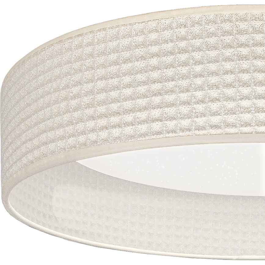 Brilagi - LED Stmívatelné stropní svítidlo VELVET SMARTIX STARS LED/36W/230V 3000-6000K pr. 55 cm krémová Wi-Fi Tuya Beacon + dálkové ovládání