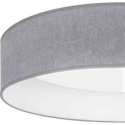 Brilagi - LED Stmívatelné stropní svítidlo VELVET SMARTIX STARS LED/36W/230V 3000-6000K pr. 55 cm šedá Wi-Fi Tuya Beacon + dálkové ovládání