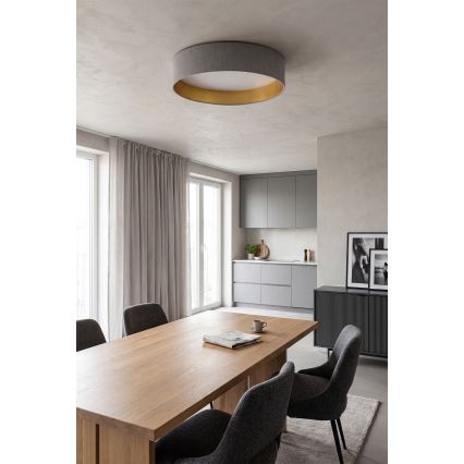 Brilagi - LED Stmívatelné stropní svítidlo VELVET SMARTIX STARS LED/36W/230V 3000-6000K pr. 55 cm šedá/zlatá Wi-Fi Tuya Beacon + dálkové ovládání