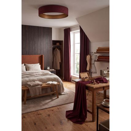 Brilagi - LED Stmívatelné stropní svítidlo VELVET SMARTIX STARS LED/36W/230V 3000-6000K pr. 55 cm vínová/zlatá Wi-Fi Tuya Beacon + dálkové ovládání