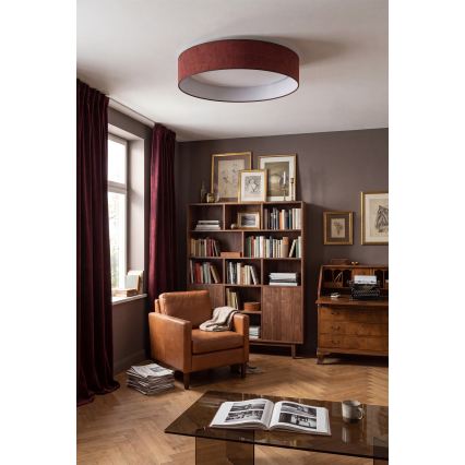 Brilagi - LED Stmívatelné stropní svítidlo VELVET SMARTIX STARS LED/36W/230V 3000-6000K pr. 55 cm vínová Wi-Fi Tuya Beacon + dálkové ovládání