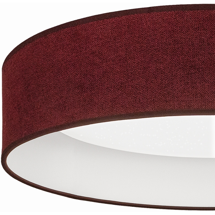 Brilagi - LED Stmívatelné stropní svítidlo VELVET SMARTIX STARS LED/36W/230V 3000-6000K pr. 55 cm vínová Wi-Fi Tuya Beacon + dálkové ovládání