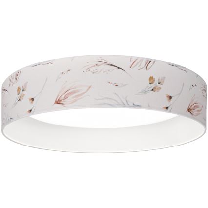 Brilagi - LED Stmívatelné stropní svítidlo VELVET SMARTIX LED/24W/230V 3000-6000K pr. 45 cm bílá/květiny Wi-Fi Tuya Beacon + dálkové ovládání