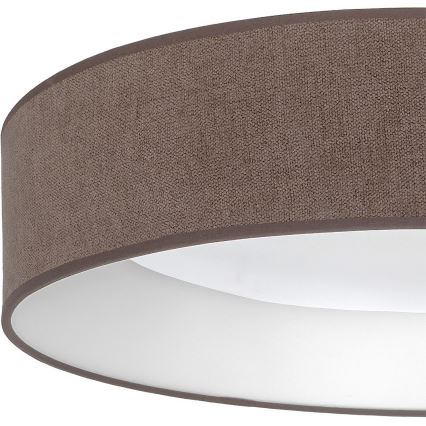 Brilagi - LED Stmívatelné stropní svítidlo VELVET SMARTIX LED/24W/230V 3000-6000K pr. 45 cm hnědá Wi-Fi Tuya Beacon + dálkové ovládání
