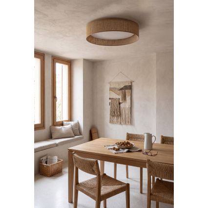 Brilagi - LED Stmívatelné stropní svítidlo VELVET SMARTIX LED/36W/230V 3000-6000K pr. 55 cm béžová Wi-Fi Tuya Beacon + dálkové ovládání