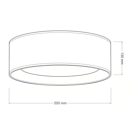 Brilagi - LED Stmívatelné stropní svítidlo VELVET SMARTIX LED/36W/230V 3000-6000K pr. 55 cm krémová Wi-Fi Tuya Beacon + dálkové ovládání
