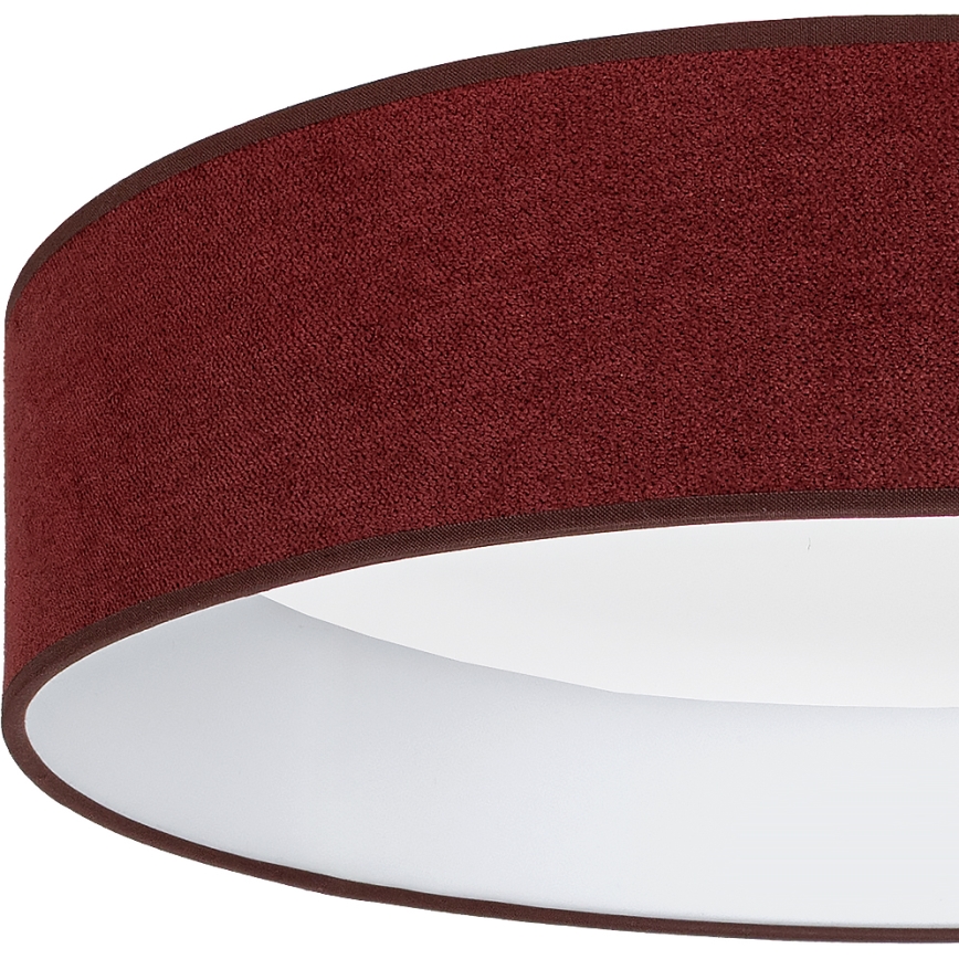 Brilagi - LED Stmívatelné stropní svítidlo VELVET SMARTIX LED/36W/230V 3000-6000K pr. 55 cm vínová Wi-Fi Tuya Beacon + dálkové ovládání