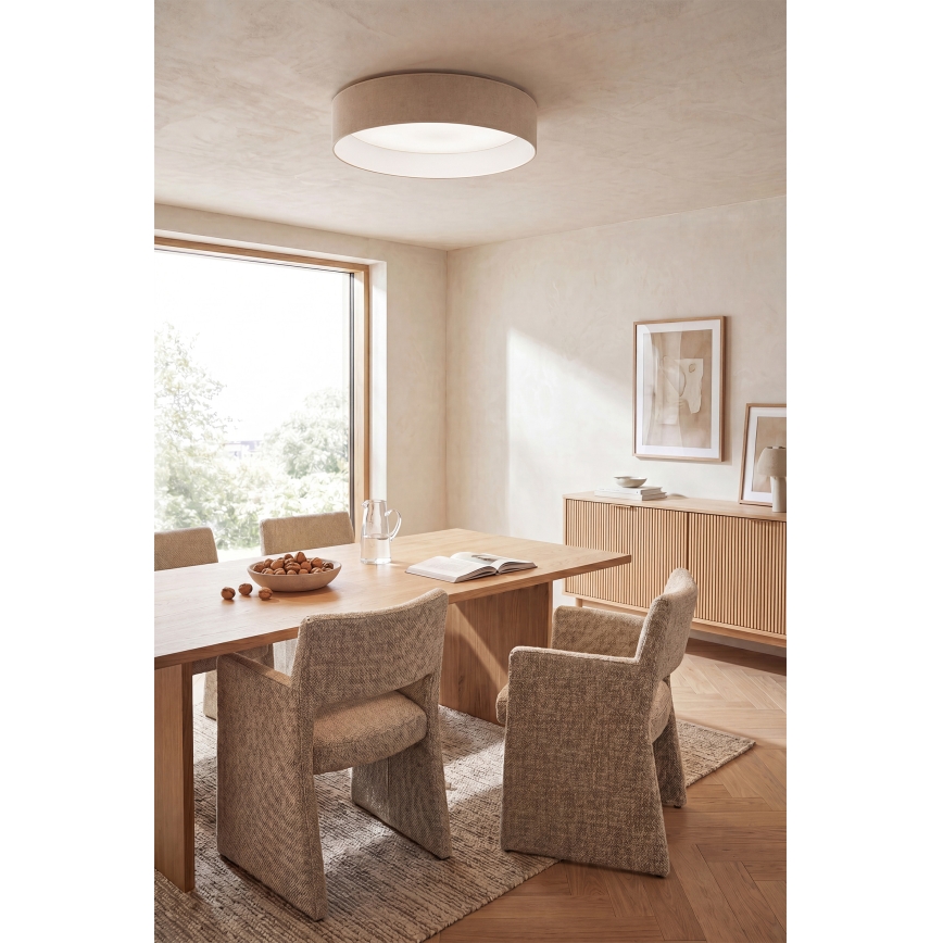 Brilagi - LED Stmívatelné stropní svítidlo VELVET SMART VARI LED/24W/230V 3000-6500K pr. 45 cm krémová + dálkové ovládání