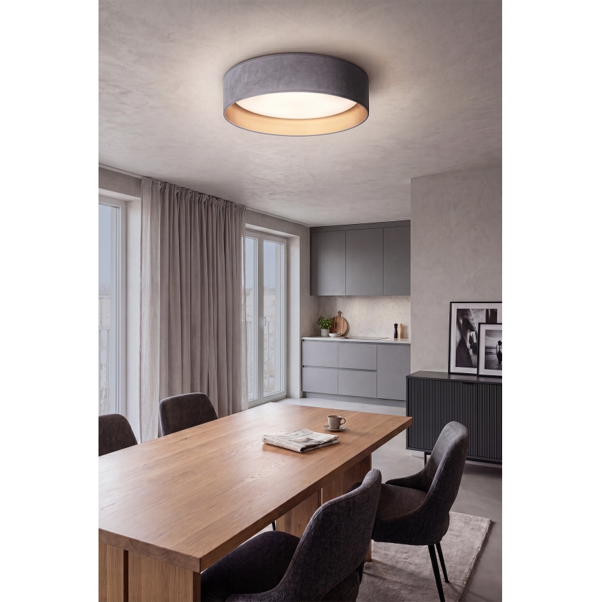 Brilagi - LED Stmívatelné stropní svítidlo VELVET SMART VARI LED/24W/230V 3000-6500K pr. 45 cm šedá/zlatá + dálkové ovládání