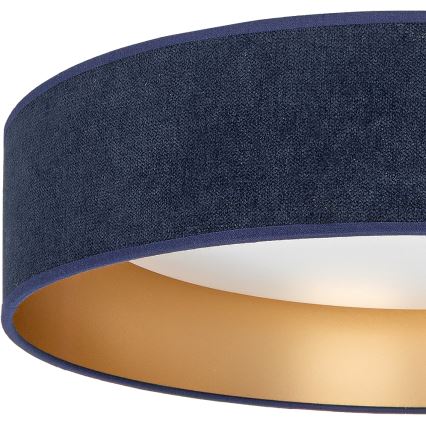 Brilagi - LED Stmívatelné stropní svítidlo VELVET SMART VARI LED/36W/230V 3000-6500K pr. 55 cm modrá/zlatá + dálkové ovládání