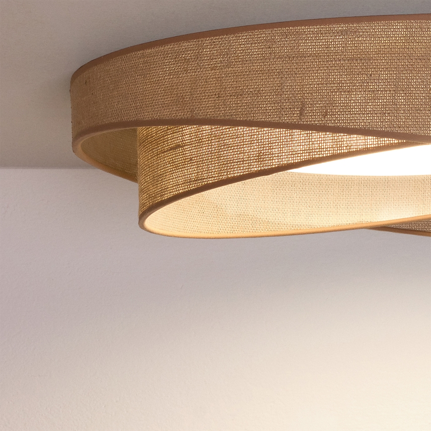 Brilagi - LED Stmívatelné stropní svítidlo VELVET TWIST LED/36W/230V 3000-6000K pr. 65 cm Wi-Fi Tuya Beacon béžová + dálkové ovládání