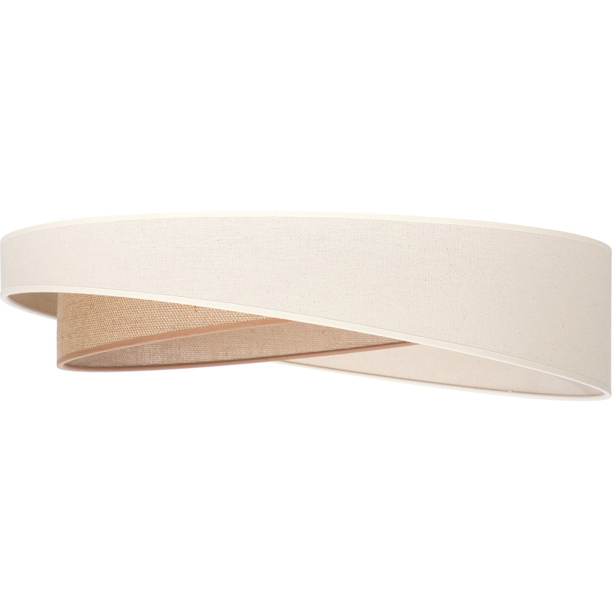 BRILAGI - LED Stmívatelné stropní svítidlo VELVET TWIST LED/36W/230V 3000-6000K pr. 65 cm Wi-Fi Tuya Beacon krémová/béžová + dálkové ovládání