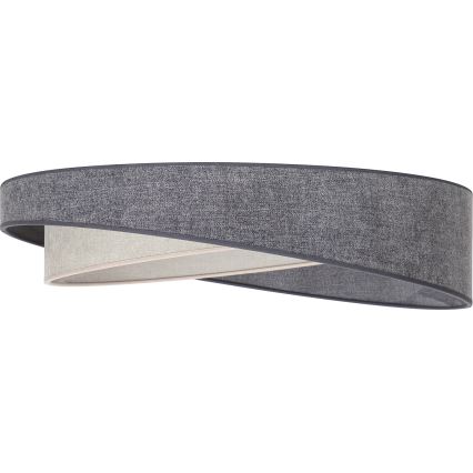 Brilagi - LED Stmívatelné stropní svítidlo VELVET TWIST LED/36W/230V 3000-6000K pr. 65 cm Wi-Fi Tuya Beacon šedá/krémová + dálkové ovládání