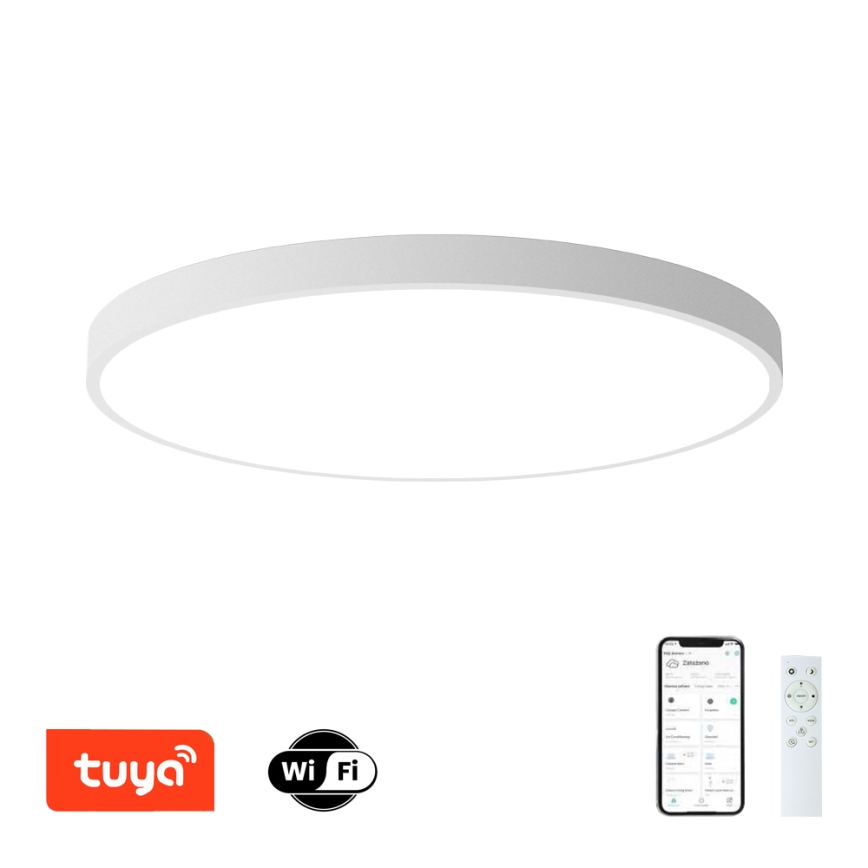 Brilagi - LED Stmívatelné stropní svítidlo POOL SMART LED/180W/230V 3000-6000K pr. 120 cm Wi-Fi Tuya bílá + dálkové ovládání
