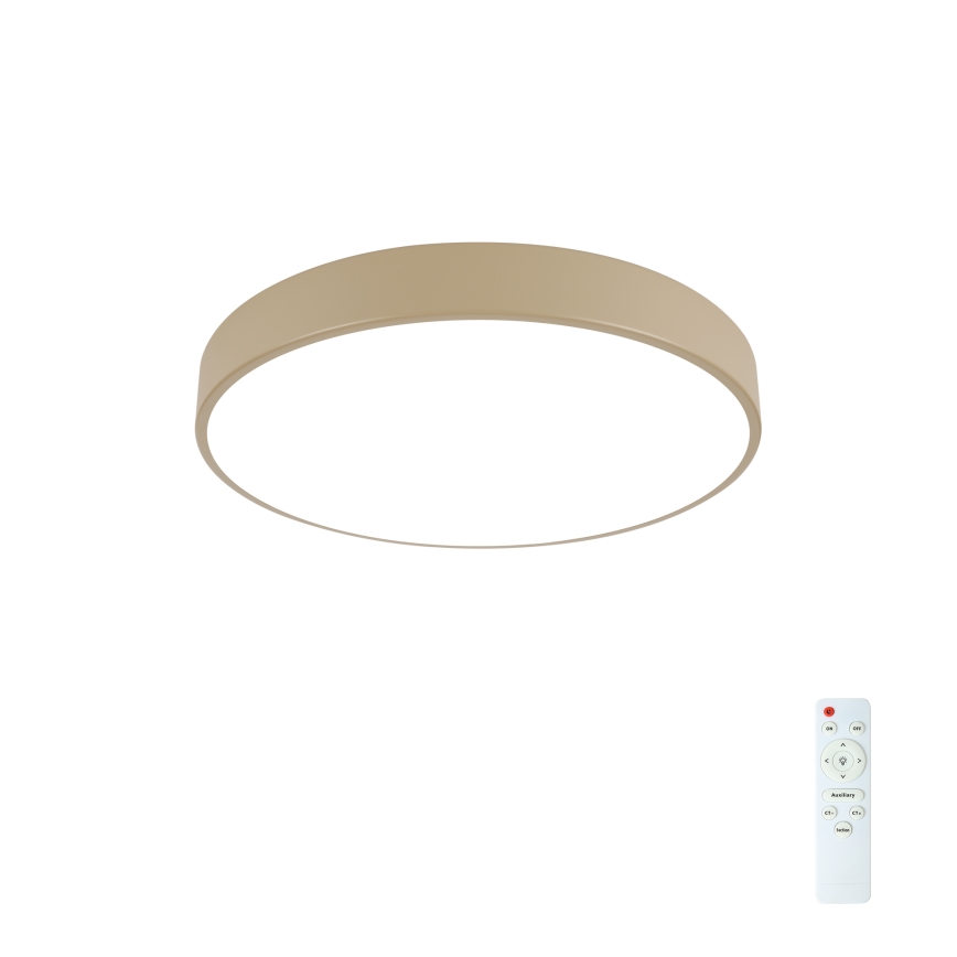 Brilagi - LED Stmívatelné stropní svítidlo POOL LED/48W/230V 3000-6000K pr. 40 cm béžová + dálkové ovládání