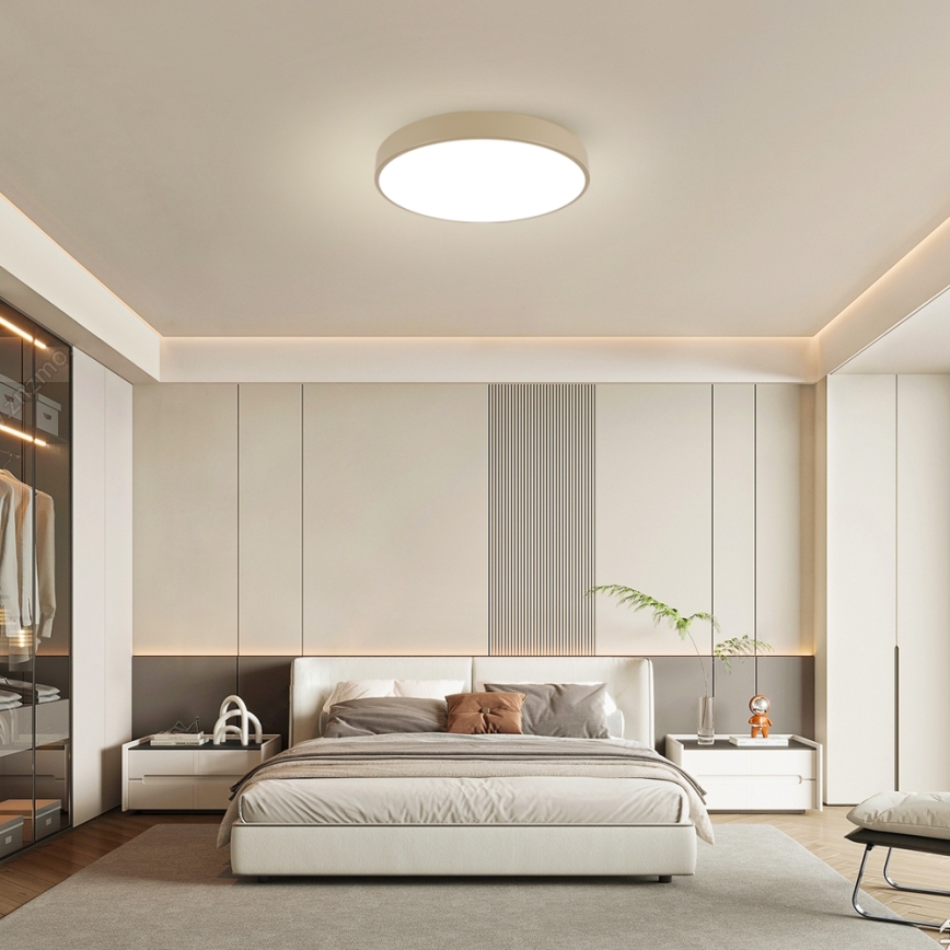 Brilagi - LED Stmívatelné stropní svítidlo POOL LED/60W/230V 3000-6000K pr. 60 cm béžová + dálkové ovládání