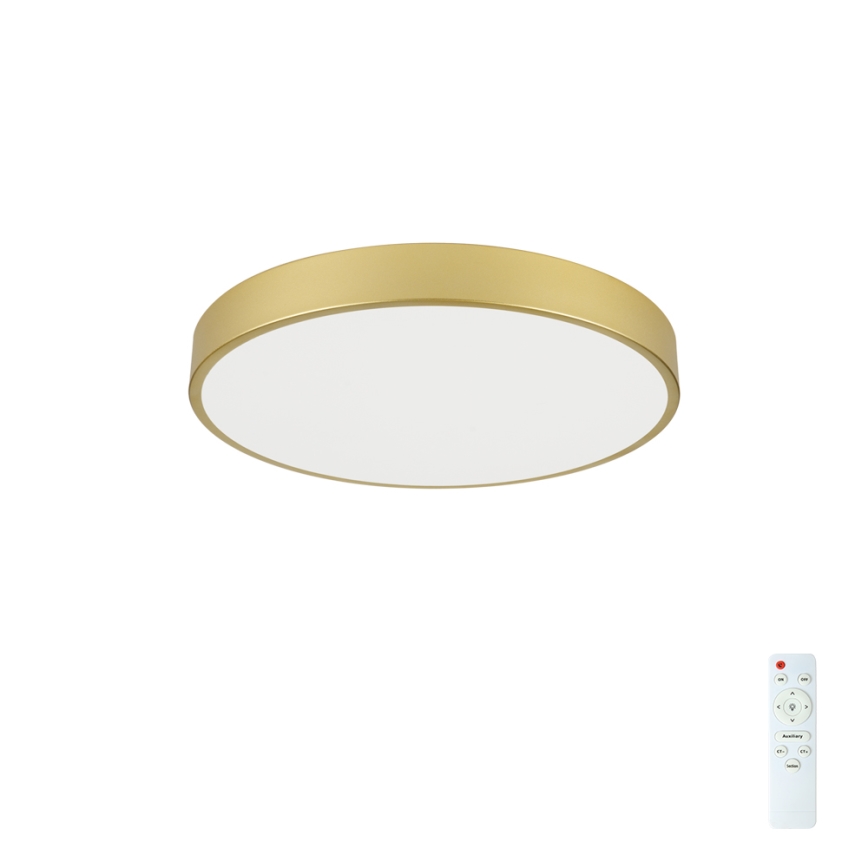 Brilagi - LED Stmívatelné stropní svítidlo POOL LED/60W/230V 3000-6000K pr. 60 cm zlatá + dálkové ovládání