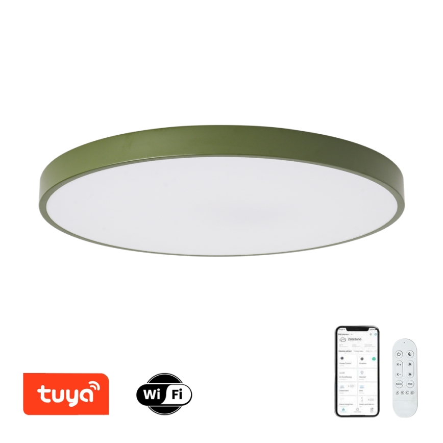 Brilagi - LED Stmívatelné svítidlo POOL SMART LED/100W/230V pr. 80 cm Wi-Fi Tuya + dálkové ovládání zelená