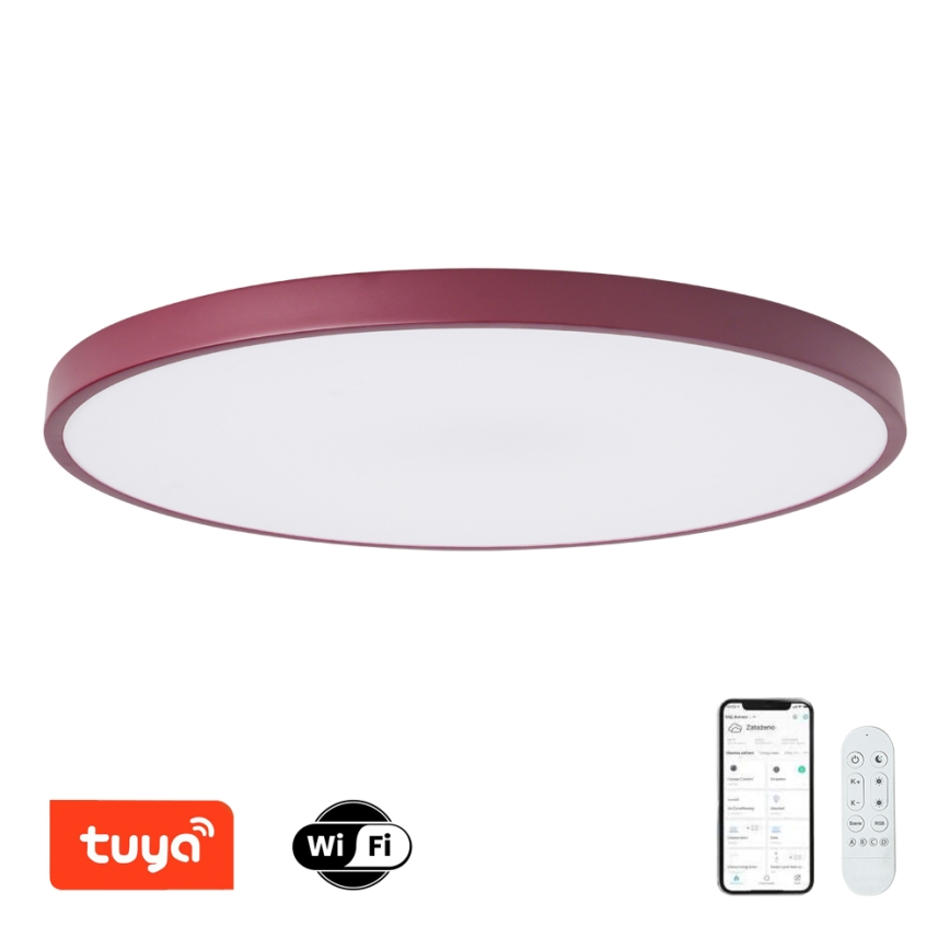 Brilagi - LED Stmívatelné svítidlo POOL SMART LED/128W/230V pr. 100 cm Wi-Fi Tuya + dálkové ovládání burgundy