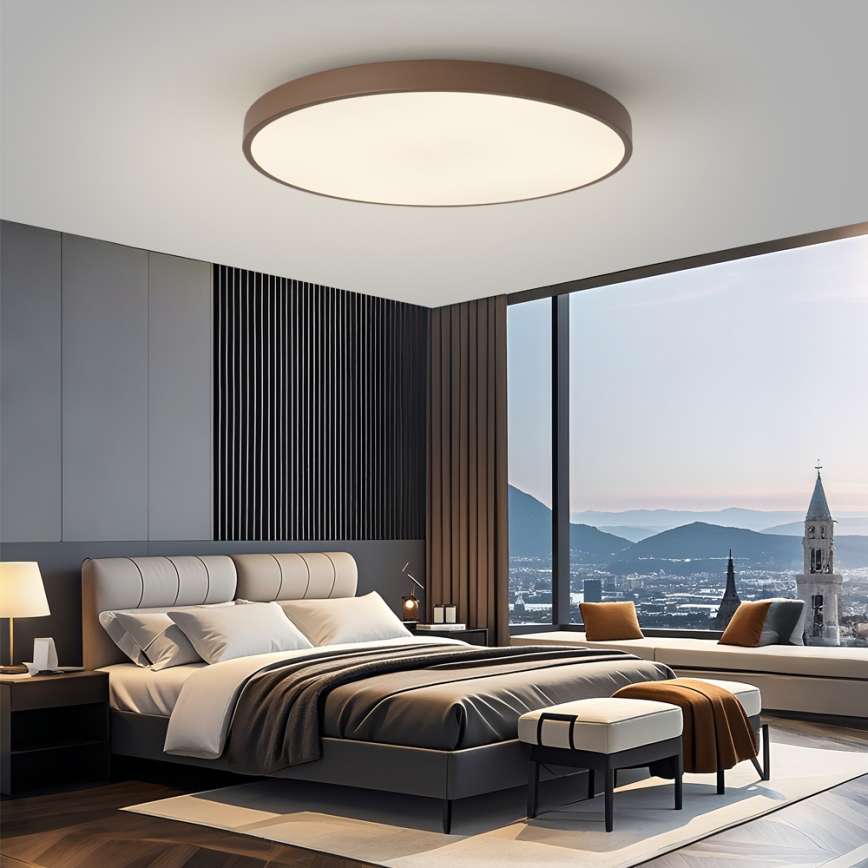 Brilagi - LED Stmívatelné svítidlo POOL SMART LED/128W/230V pr. 100 cm Wi-Fi Tuya + dálkové ovládání hnědá