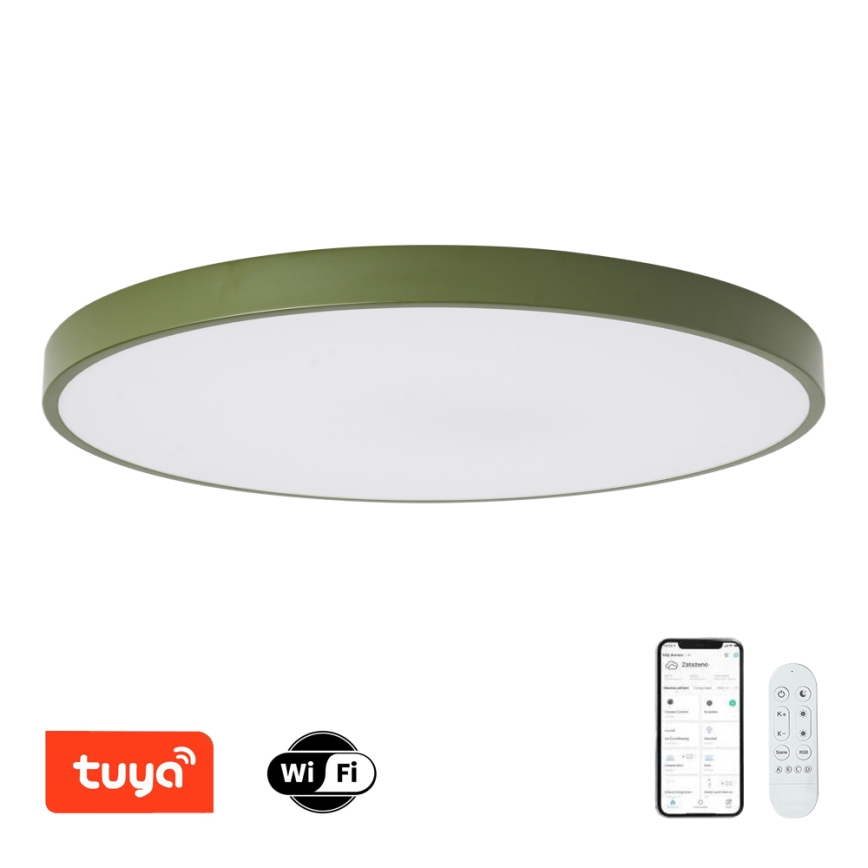 Brilagi - LED Stmívatelné svítidlo POOL SMART LED/128W/230V pr. 100 cm Wi-Fi Tuya + dálkové ovládání zelená