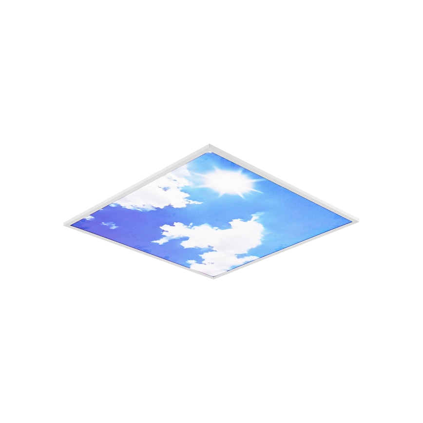 Brilagi - LED Stmívatelné stropní svítidlo SLIMFRAME SKY LED/58W/230V 60x60 cm 3000-6000K stříbrná/modrá + dálkové ovládání