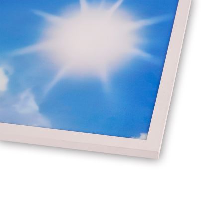 Brilagi - LED Stmívatelné stropní svítidlo SLIMFRAME SKY LED/58W/230V 60x60 cm 3000-6000K stříbrná/modrá + dálkové ovládání