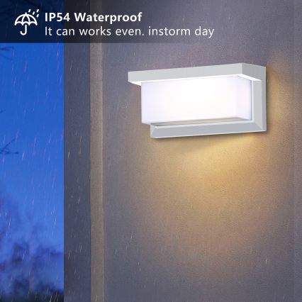 Brilagi - LED Stmívatelné venkovní nástěnné svítidlo BRICKY 1xE27/6W/230V 2700-6500K IP54 bílá
