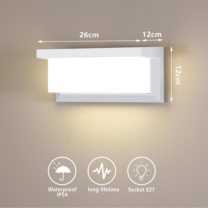 Brilagi - LED Stmívatelné venkovní nástěnné svítidlo BRICKY 1xE27/6W/230V 2700-6500K IP54 bílá