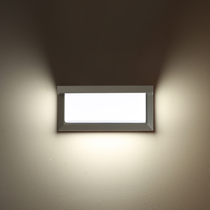Brilagi - LED Stmívatelné venkovní nástěnné svítidlo BRICKY 1xE27/6W/230V 2700-6500K IP54 šedá