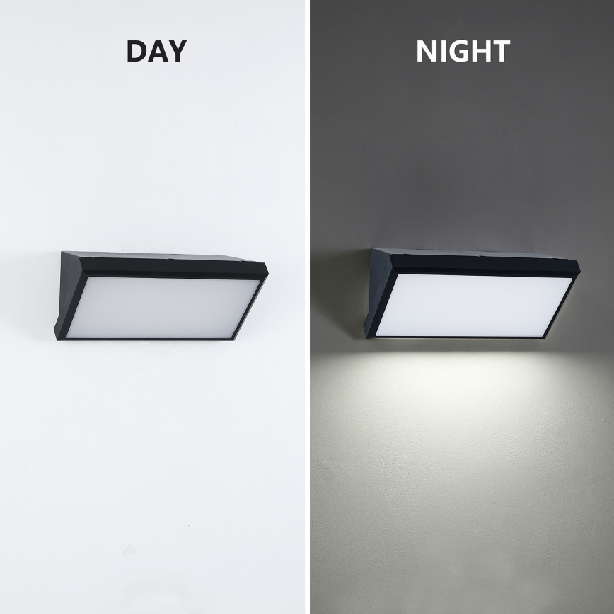 Brilagi - LED Stmívatelné venkovní nástěnné svítidlo TRIANGLE 1xE27/6W/230V 2700-6500K IP65 černá