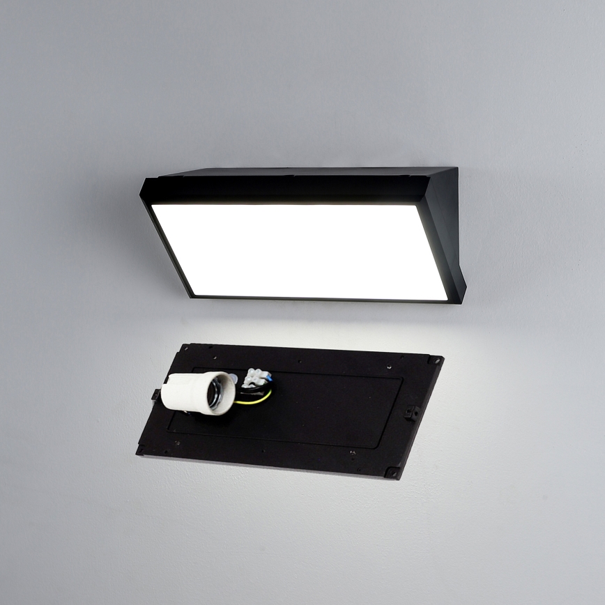 Brilagi - LED Stmívatelné venkovní nástěnné svítidlo TRIANGLE 1xE27/6W/230V 2700-6500K IP65 černá