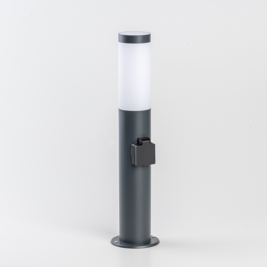 BRILAGI - LED Stmívatelná venkovní lampa se zásuvkou ELIA 1xE27/6W/230V 2700-6500K IP44 Wi-Fi 50 cm antracit