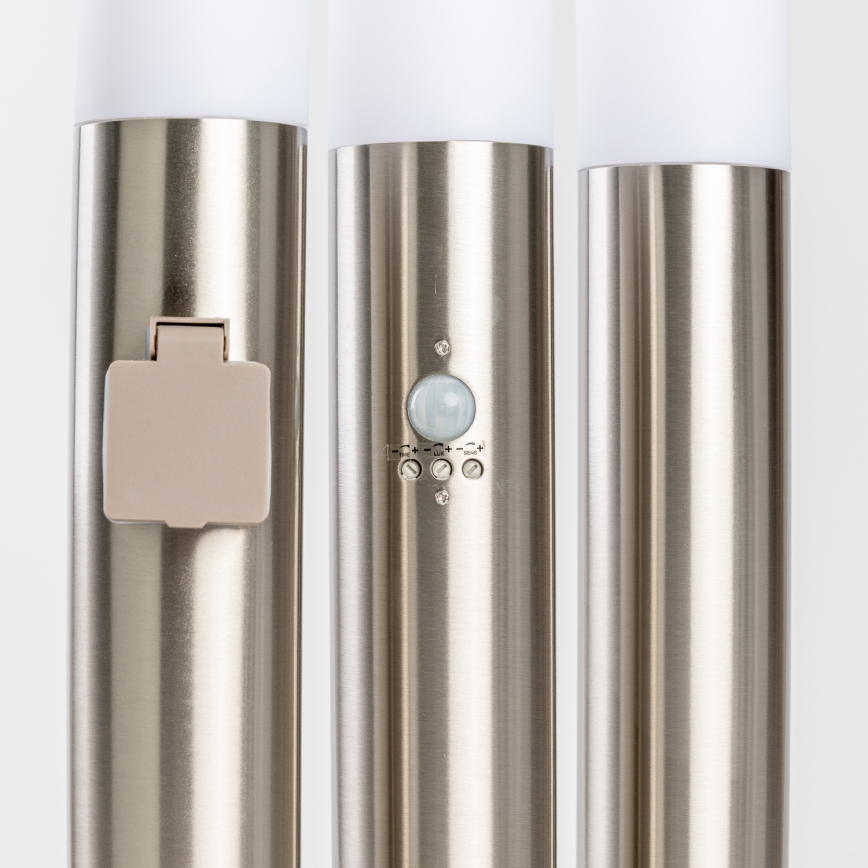 BRILAGI - LED Stmívatelná venkovní lampa ELIA 1xE27/6W/230V 2700-6500K IP44 Wi-Fi 100 cm matný chrom