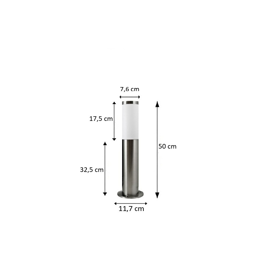 BRILAGI - LED Stmívatelná venkovní lampa ELIA 1xE27/6W/230V 2700-6500K IP44 Wi-Fi 50 cm matný chrom