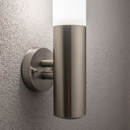 BRILAGI - LED Stmívatelná venkovní nástěnná lampa ELIA 1xE27/6W/230V 2700-6500K IP44 Wi-Fi matný chrom