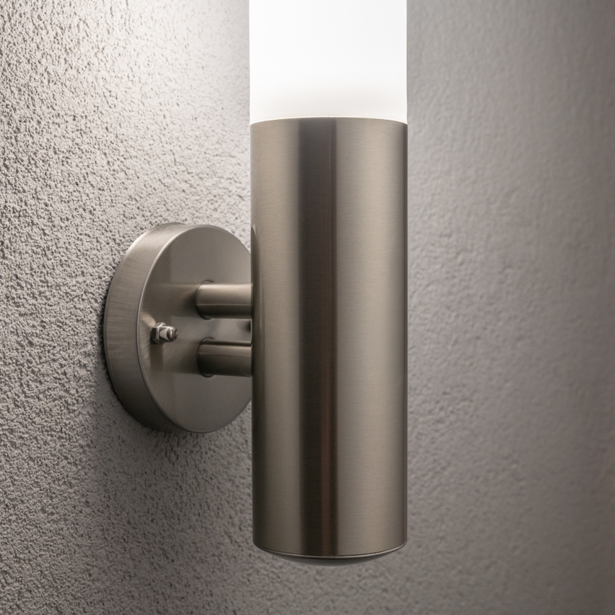 BRILAGI - LED Stmívatelná venkovní nástěnná lampa ELIA 1xE27/6W/230V 2700-6500K IP44 Wi-Fi matný chrom