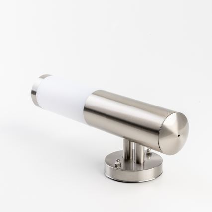 BRILAGI - LED Stmívatelná venkovní nástěnná lampa ELIA 1xE27/6W/230V 2700-6500K IP44 Wi-Fi matný chrom
